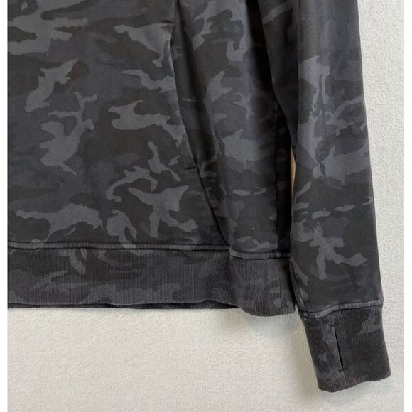 LULULEMON Scuba Pullover Hoodie Womens 8 Gray Incognito Camo Outdoor Running - Picture 5 of 9